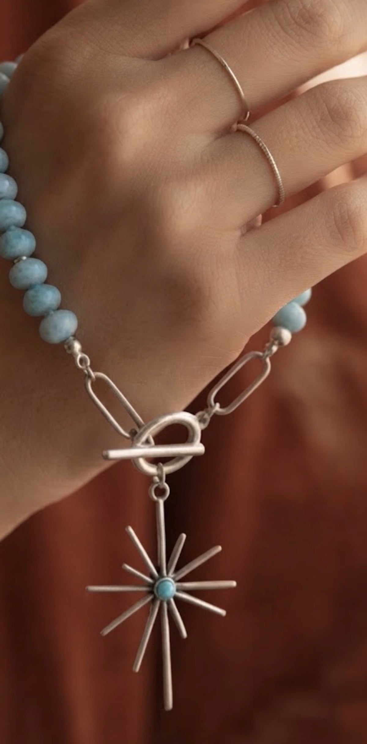 Collier Étoile du Nord en Argent et Pierres Fines - Style Bohème Chic