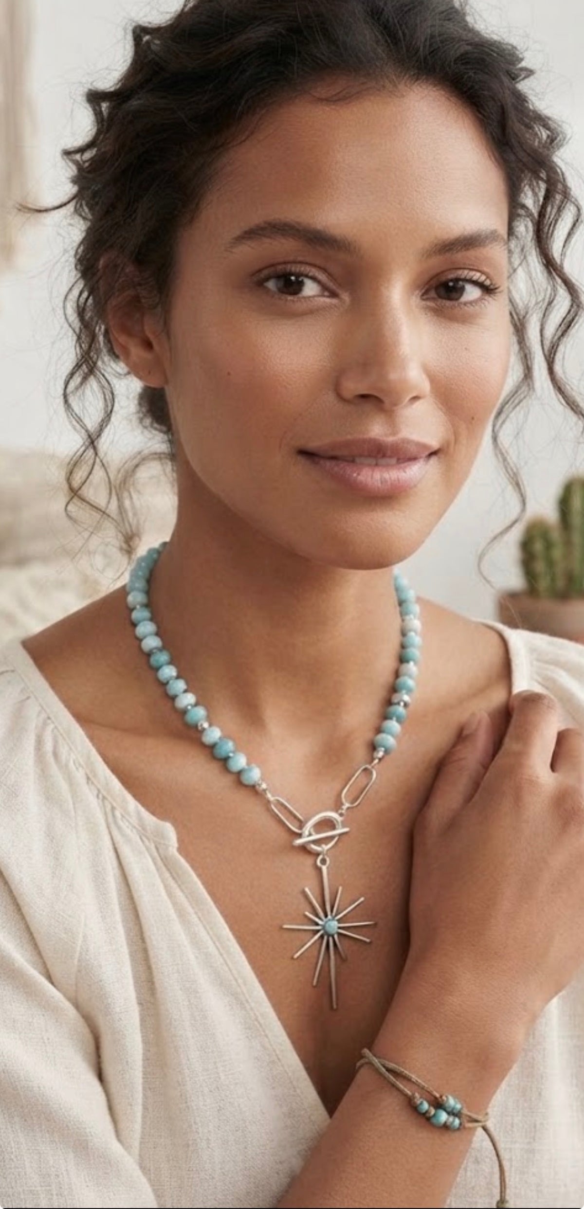 Collier Étoile du Nord en Argent et Pierres Fines - Style Bohème Chic