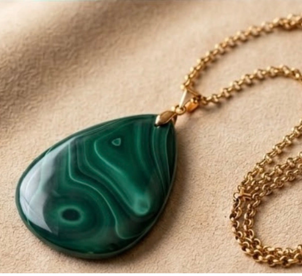 Pendentif Malachite Naturelle