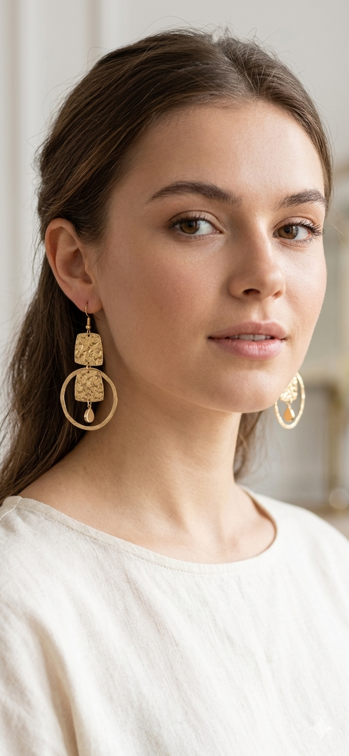 Boucles d'oreilles Dorées