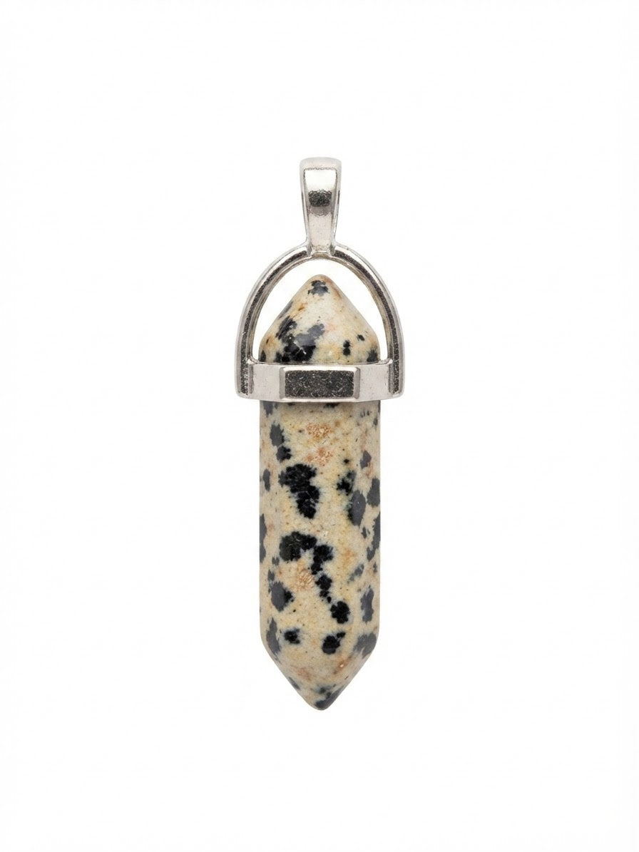 Pendentif en Jaspe Dalmatien