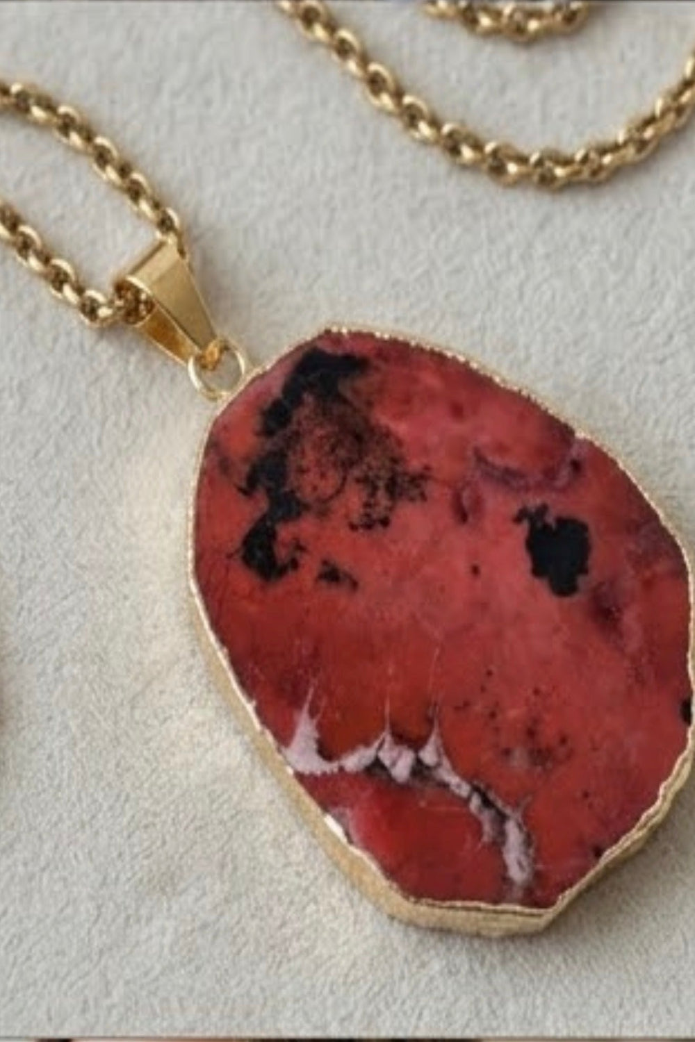 Pendentif Rhodonite