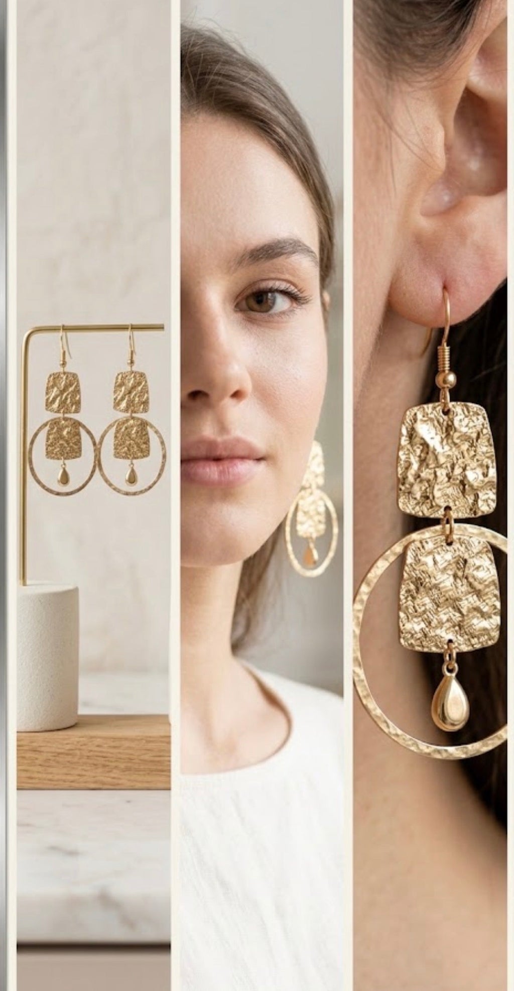 Boucles d'oreilles Dorées