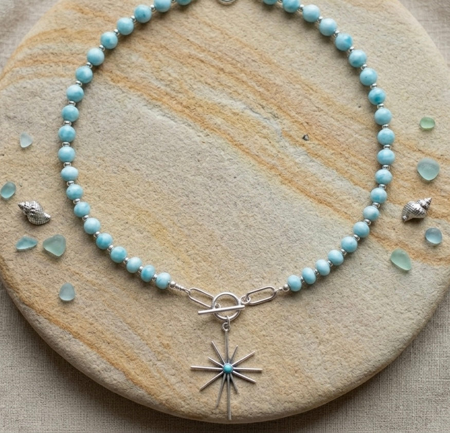 Collier Étoile du Nord en Argent et Pierres Fines - Style Bohème Chic