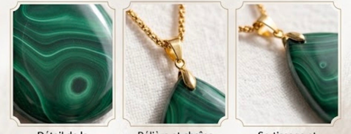 Pendentif Malachite Naturelle